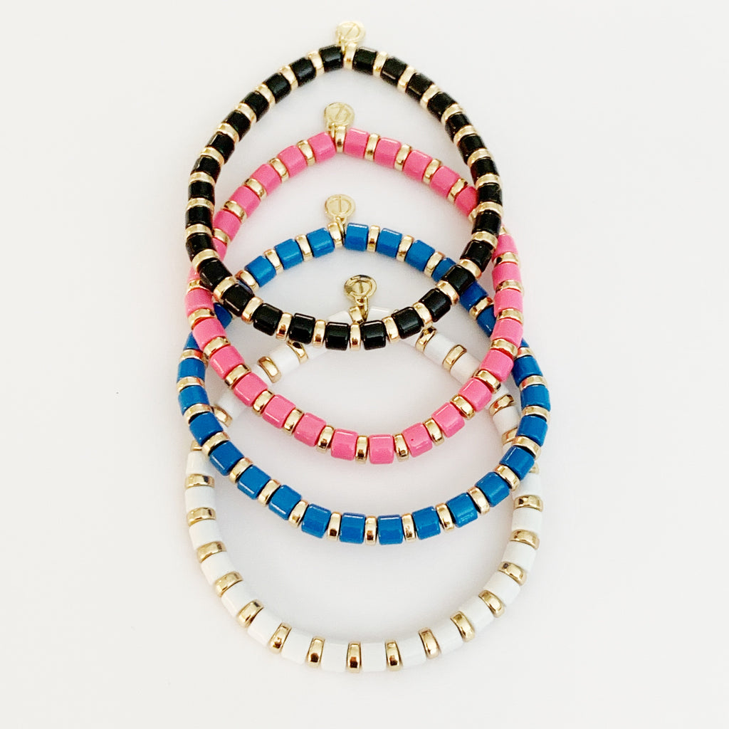 Caryn Lawn Laguna Squared Bracelet- Blue