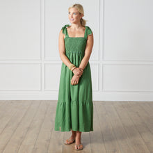 Load image into Gallery viewer, Caryn Lawn Lily Dress Green