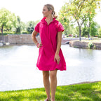 Caryn Lawn Emily Dress Fuschia