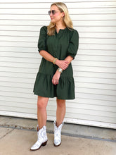 Load image into Gallery viewer, Clare Dress Forest Green