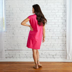 Caryn Lawn Seaside Dress Pink