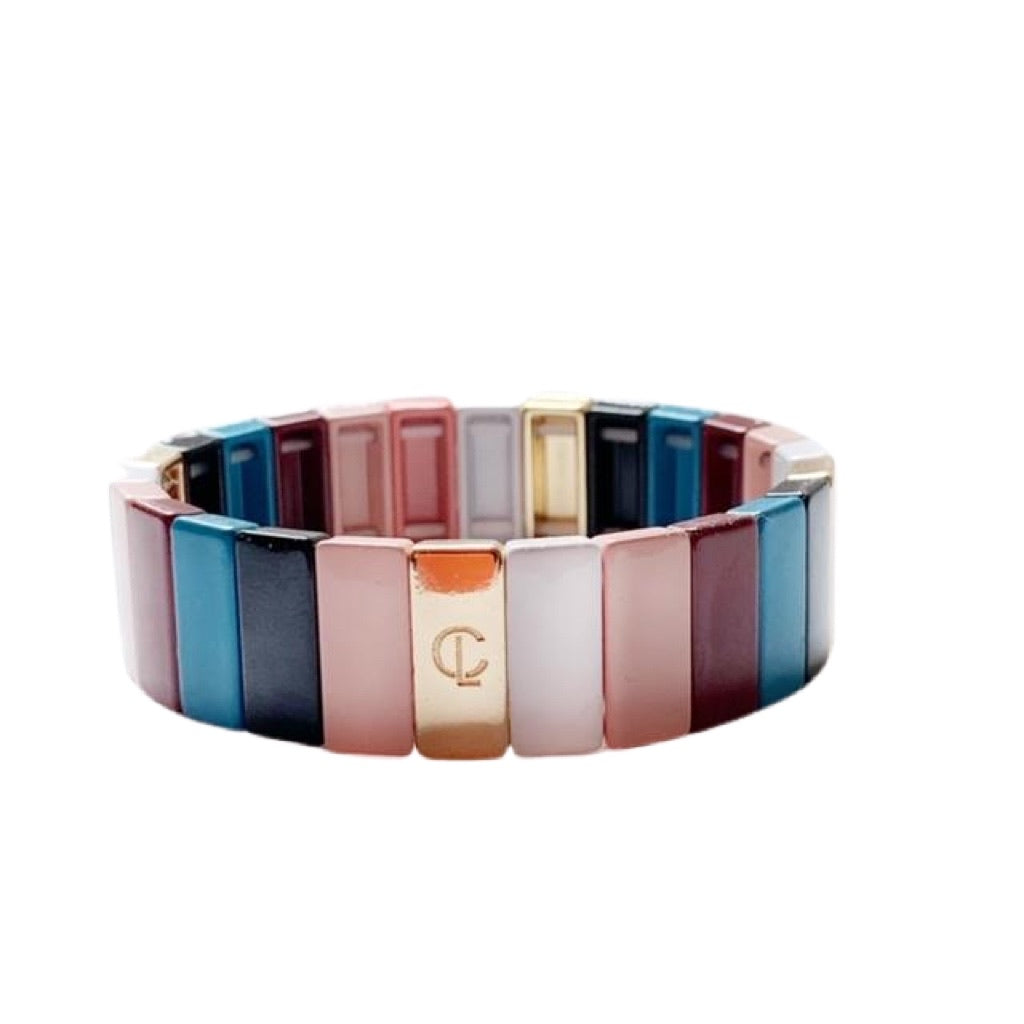 Caryn Lawn Tile Bracelet- Muted Fall