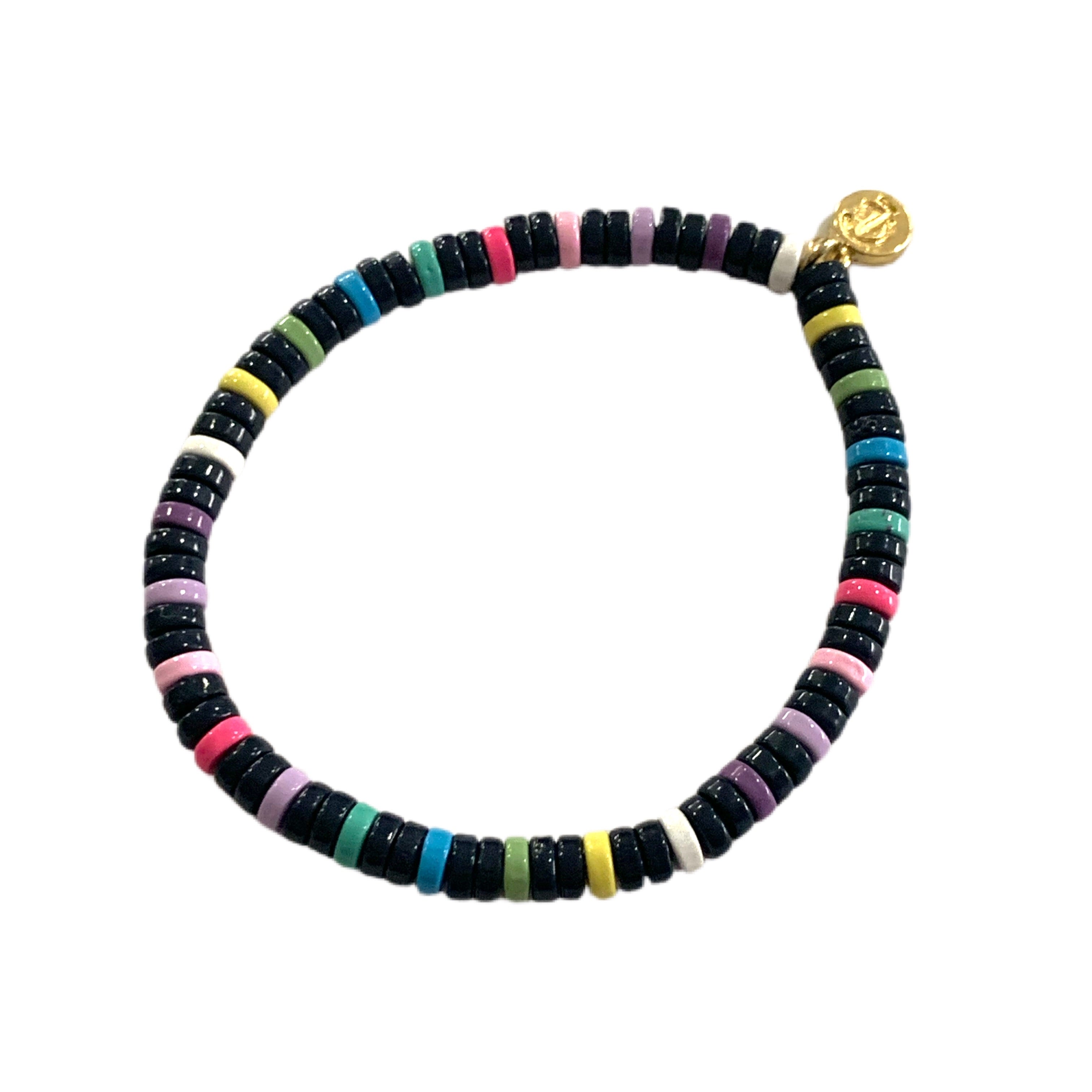 Caryn Lawn Laguna Bracelet- Navy Rainbow Stripe
