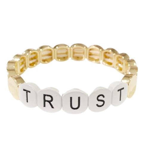 Word Tile Bracelet- Trust