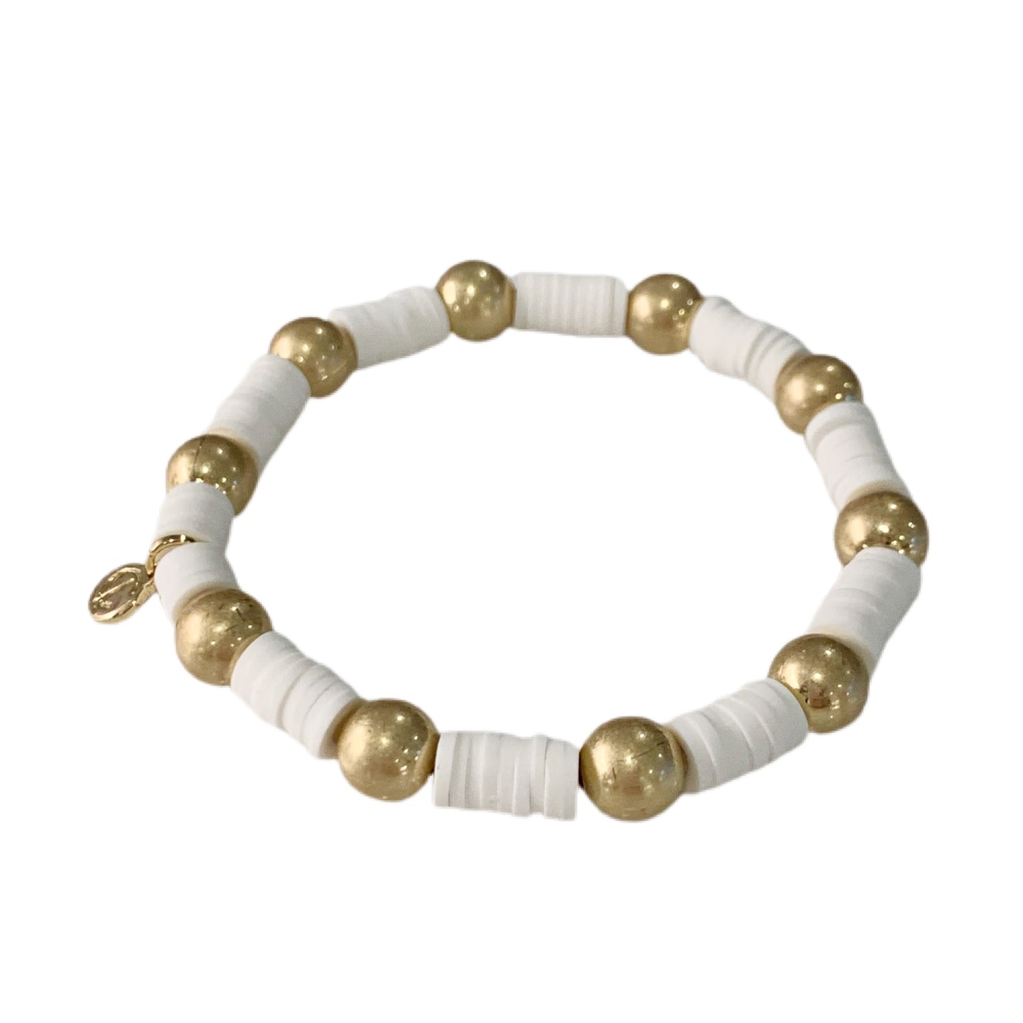 Caryn Lawn Seaside Gold Ball- White